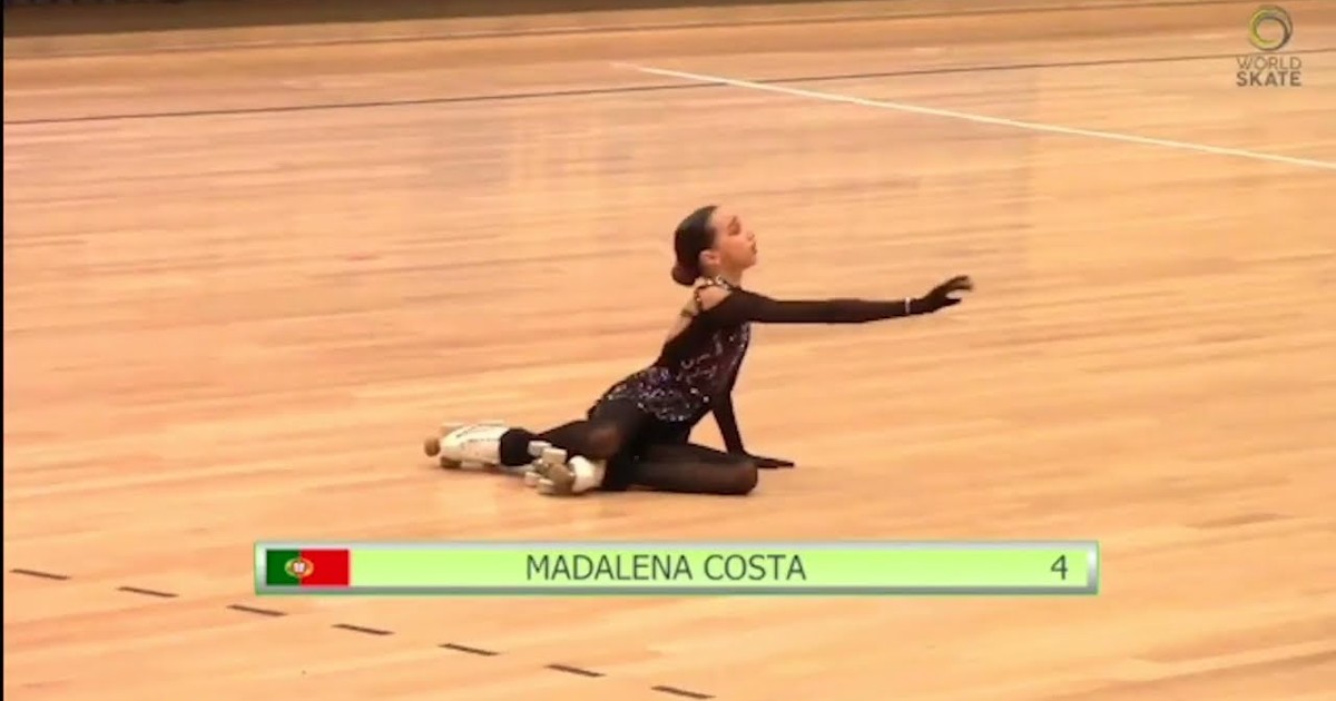 Madalena Costa conquista primeiro ouro na patinagem livre